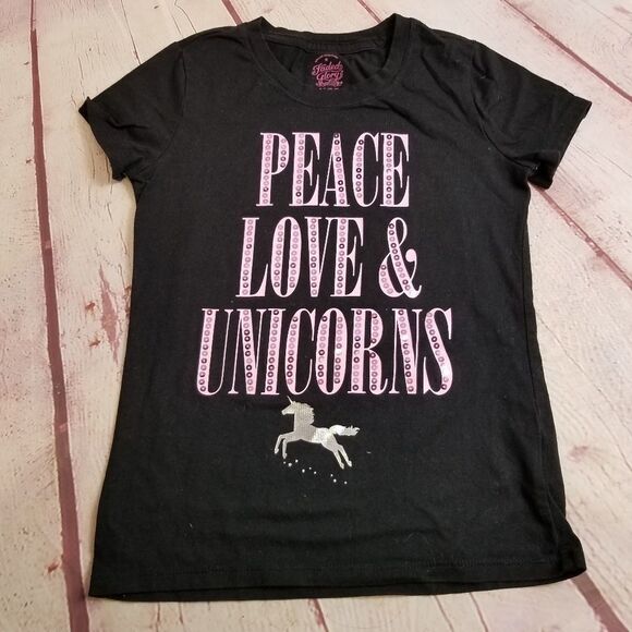 Faded Glory unicorn shirt M7/8 - Picture 1 of 3